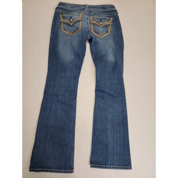 ARIAT Ruby Jeans Womens 28R Blue Bootcut USA Flap Pockets Western Denim - Picture 8 of 10